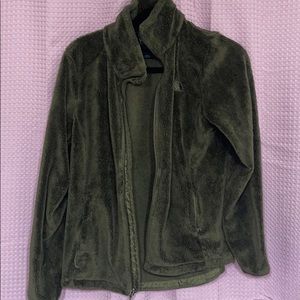 Green north face jacket